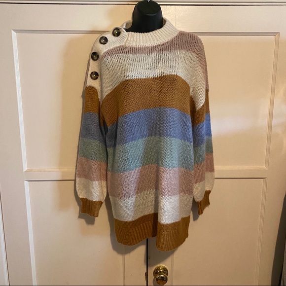 American Rag Striped oversized sweater XXL - Picture 3 of 16